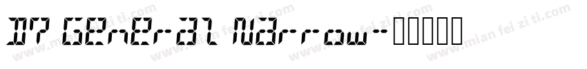D7 General Narrow字体转换
